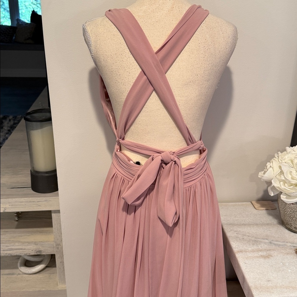 blush pink formal maxi dress by Free People size medium - Picture 7 of 9